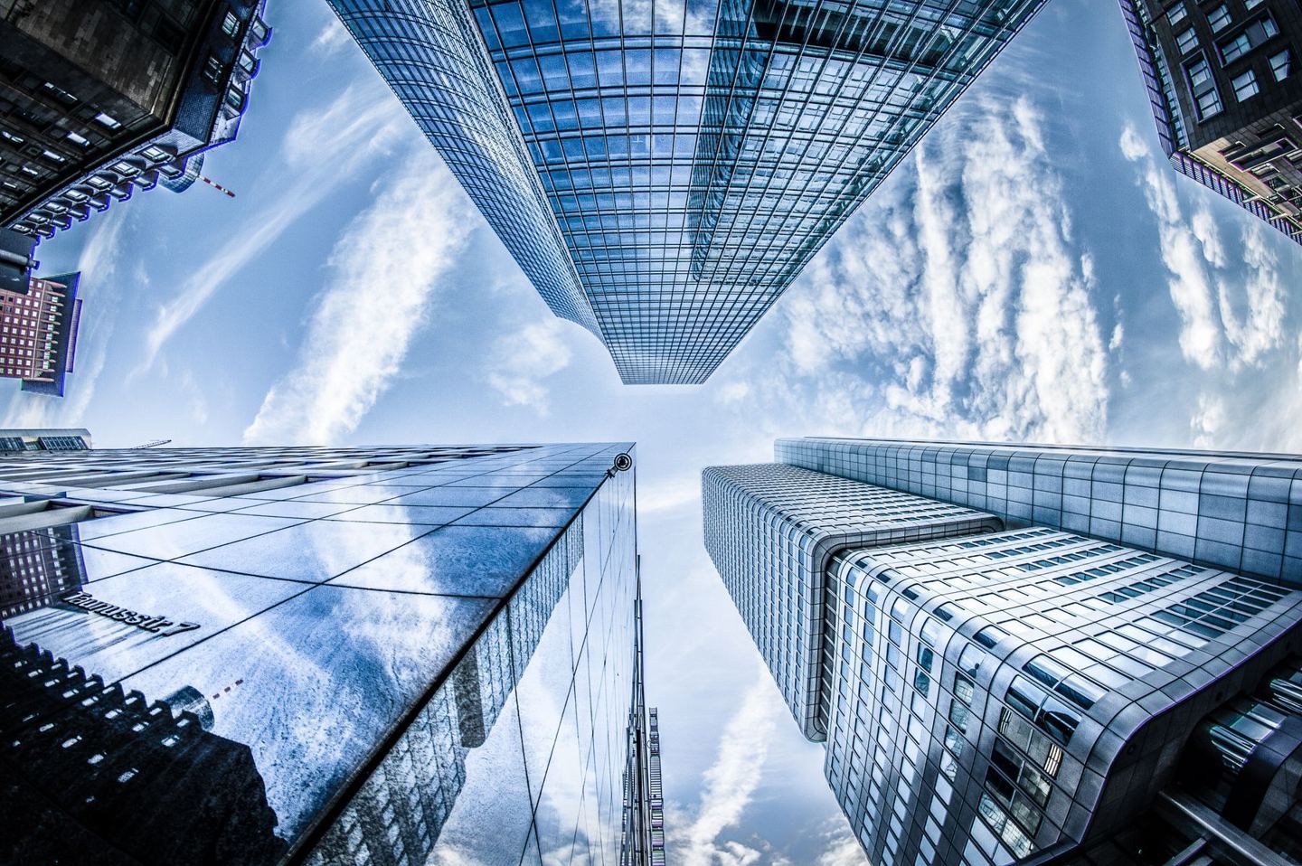 Office towers in an international financial centre